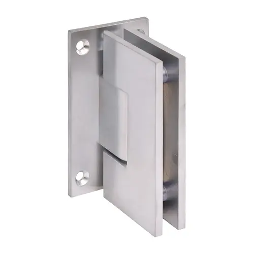 Brushed Chrome Vienna 037 Series Wall Mount Full Back Plate Hinge Brushed Chrome Vienna 037 Series Wall Mount Full Back Plate Hinge