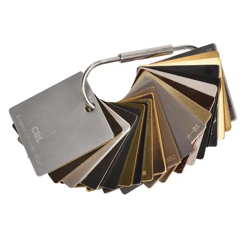 Sample Finish Ring for Shower Door Hinges Multi