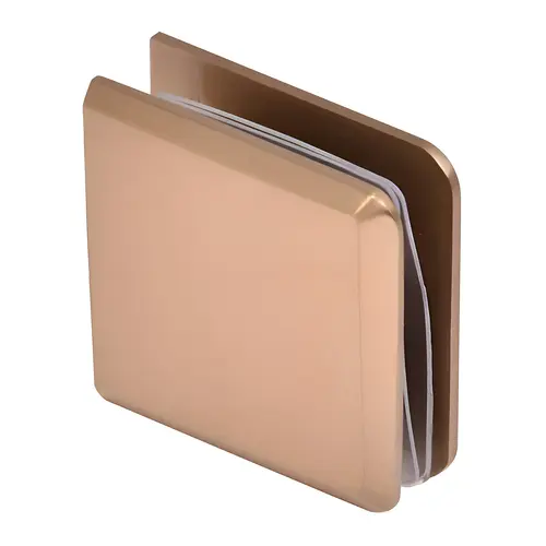 CRL BCU4DBBZ Dark Brushed Bronze Beveled Hole-in-Glass Style Wall Mount Heavy-Duty Glass Clamp Dark Brushed Bronze Beveled Hole-in-Glass Style Wall Mount Heavy-Duty Glass Clamp