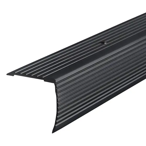 Aluminum Stair Edging, 1-1/8" x 72", Matte Black - pack of 10