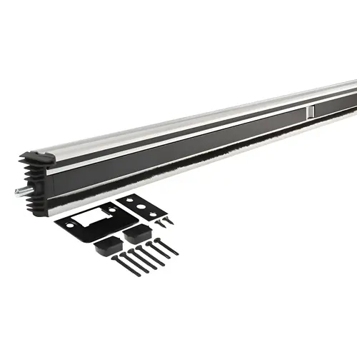Solid Bolt Astragal, Clear Anodized, 80-Inch