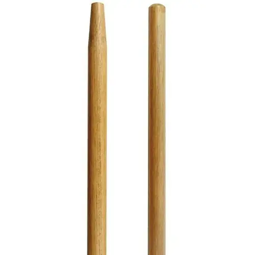 Handle, 1-1/8 in Dia, 60 in L, Wood, Natural Handle, 1-1/8 in Dia, 60 in L, Wood, Natural