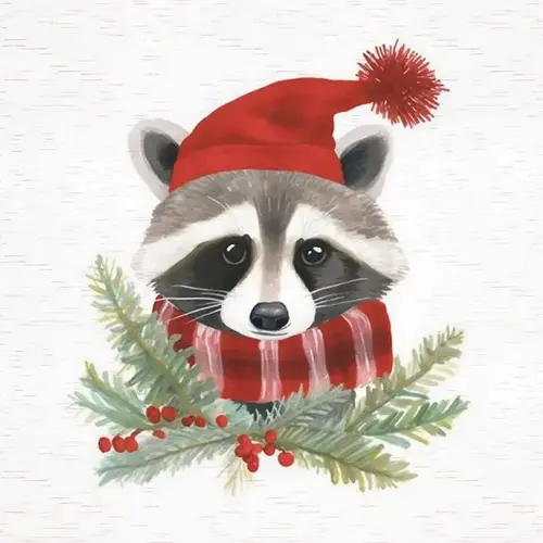 Wall Sign Multicolored Racoon 12" Multicolored Wall Sign Multicolored Racoon 12" Multicolored