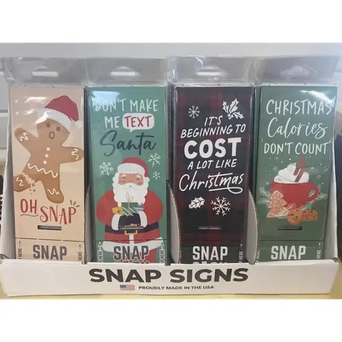 Table Decor Assorted Snap Sign Assorted