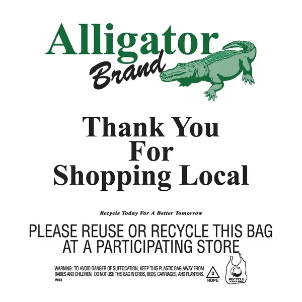 IPS Corporation Alligator Brand Thank You Bag 1 000ea/box (.75 mil Heavy Duty) 1000/pk IPS Corporation Alligator Brand Thank You Bag 1 000ea/box (.75 mil Heavy Duty) 1000/pk