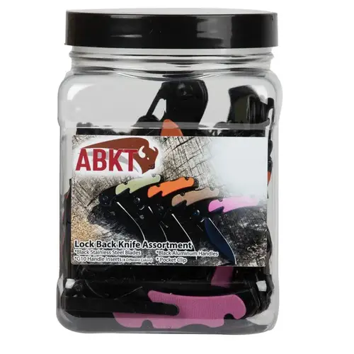 Knife Jar with 24 Lockback Knives Knife Jar with 24 Lockback Knives
