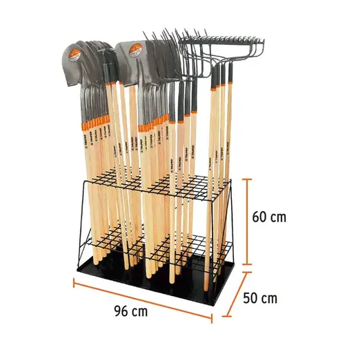 Truper Long Handle Tool Floor Display Rack
