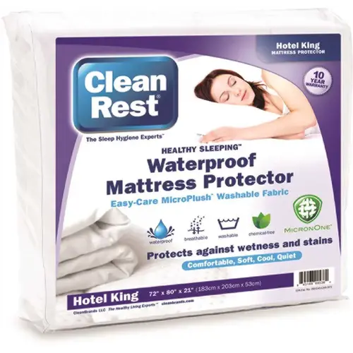Fitted Waterproof Mattress Cover, Hotel King - pack of 4
