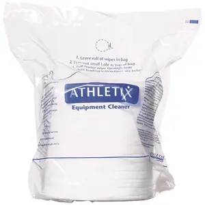 ATHLETIX XWEW0009 Equipment Cleaner Wipes (900-Wipes per Roll, ) White - pack of 4