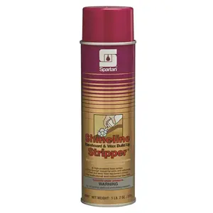Shineline Baseboard & Wax Build Up Stripper 609700 18oz. Aerosol Can Lemon Scent Baseboard & Wax Build-Up Stripper Clear