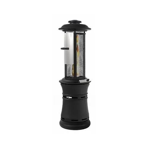Radiant Patio Heater, Matte Black, 40,000 BTU
