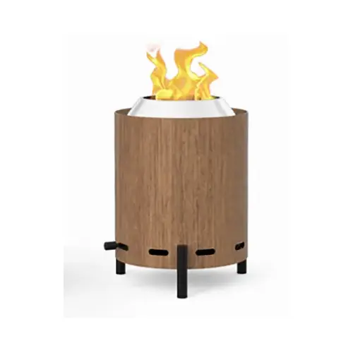 Mini Table Top Fire Pit, Stainless Steel, 6.5 In.