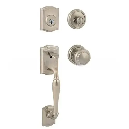 Complete Wesley By Alcott RDB Handleset with Smart Key Satin Nickel Finish Complete Wesley By Alcott RDB Handleset with Smart Key Satin Nickel Finish