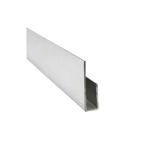 Aria 1/4" Deep Nose Aluminum J-Channel Bright Anodized - 120" Length Aria 1/4" Deep Nose Aluminum J-Channel Bright Anodized - 120" Length