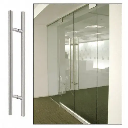 72" Ladder Pull With 60 " Center To Center Posts Polished Stainless 72" Ladder Pull With 60 " Center To Center Posts Polished Stainless