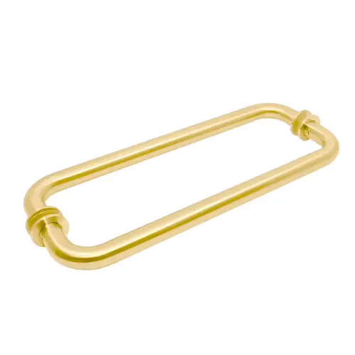 Back to Back 12" Handle with washers Satin Brass Back to Back 12" Handle with washers Satin Brass