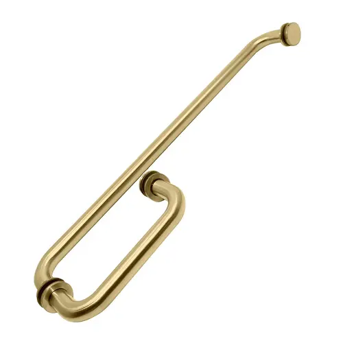 6" Handle with 18" Towel Bar Satin Brass 6" Handle with 18" Towel Bar Satin Brass