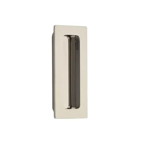 4" Modern Rectangular Flush Pull Bright Nickel Finish 4" Modern Rectangular Flush Pull Bright Nickel Finish