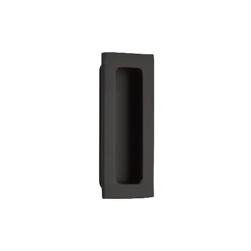 4" Modern Rectangular Flush Pull Flat Black Finish 4" Modern Rectangular Flush Pull Flat Black Finish