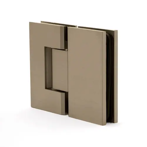 Glass to Glass 180 Degree Windsor Hinge Brushed Bronze