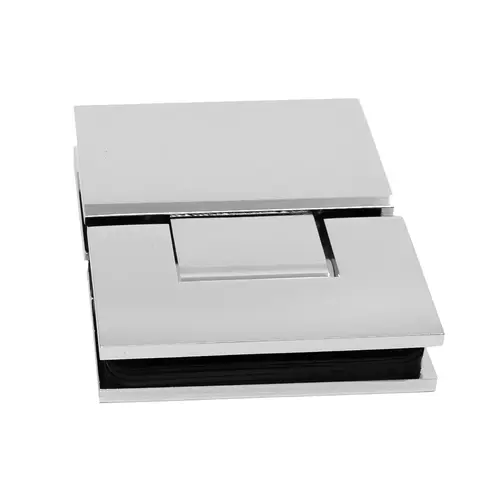 Glass to Glass 180 Degree Windsor Hinge Polished Nickel
