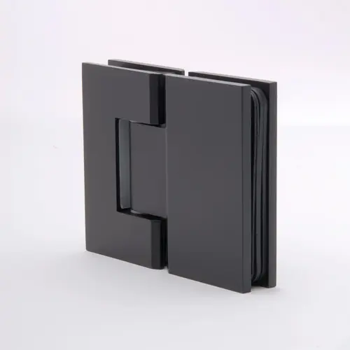 Glass to Glass 180 Degree Windsor Hinge Matte Black