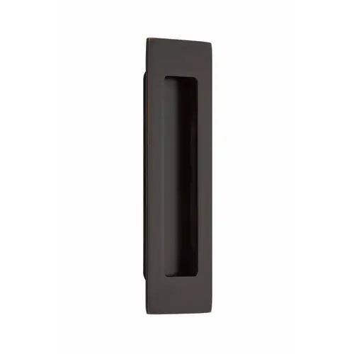 6" Modern Rectangular Flush Pull Oil Rubbed Bronze Finish 6" Modern Rectangular Flush Pull Oil Rubbed Bronze Finish