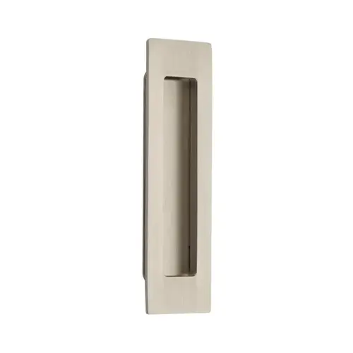 6" Modern Rectangular Flush Pull Satin Nickel Finish 6" Modern Rectangular Flush Pull Satin Nickel Finish