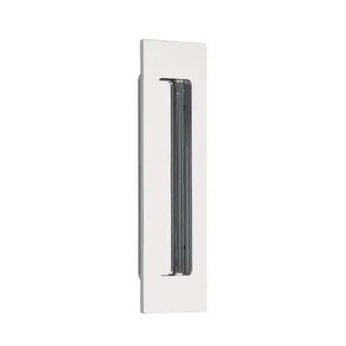 6" Modern Rectangular Flush Pull Bright Chrome Finish 6" Modern Rectangular Flush Pull Bright Chrome Finish