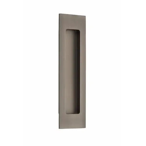 7" Modern Rectangular Flush Pull Antique Nickel Finish 7" Modern Rectangular Flush Pull Antique Nickel Finish