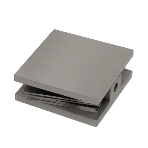 Square Glass Clamp Polished Nickel Square Glass Clamp Polished Nickel