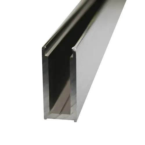 Aria 1 1/2" U-Channel 95" Long Brushed Nickel