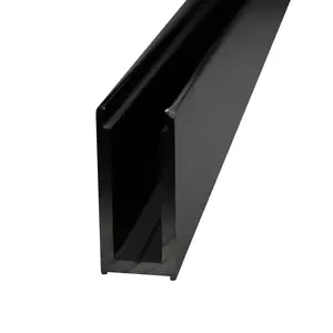 Aria Vetri ASU112MBL8 Aria 1 1/2" U-Channel 95" Long Matte Black
