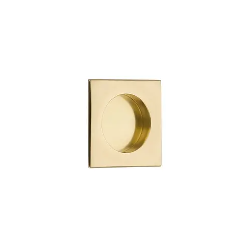 Square Flush Pull Bright Brass Finish Square Flush Pull Bright Brass Finish