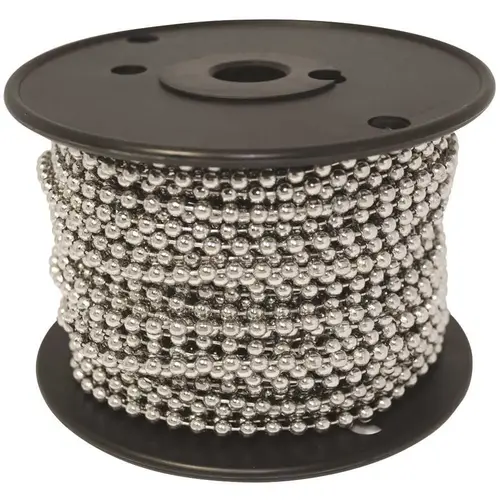 #10 BEAD CHAIN 100' NP BRASS Nickel #10 BEAD CHAIN 100' NP BRASS Nickel