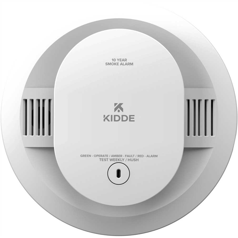 Kidde 21031466 10-Year Battery Powered Smoke Detector With Photelectric Sensor