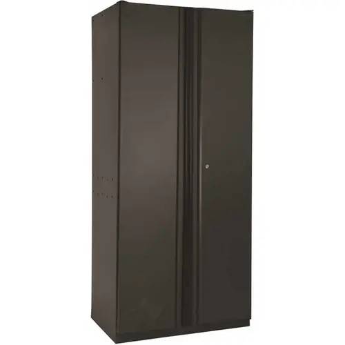 Heavy Duty Welded 20-Gauge Steel Freestanding Garage Cabinet Black Heavy Duty Welded 20-Gauge Steel Freestanding Garage Cabinet Black