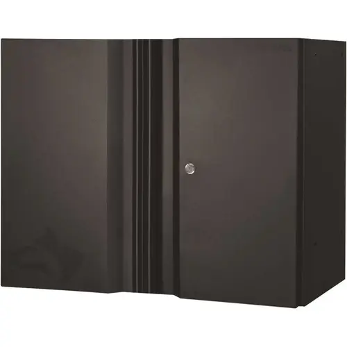 Heavy Duty Welded 20-Gauge Steel Wall Mounted Garage Cabinet Black Heavy Duty Welded 20-Gauge Steel Wall Mounted Garage Cabinet Black