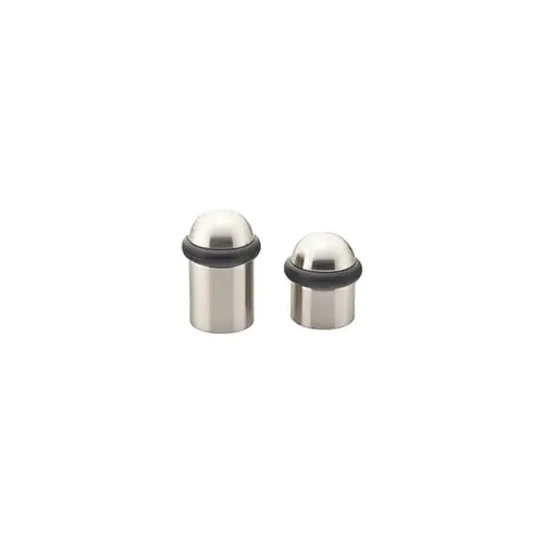2" Cylinder Floor Bumper Dome Cap, Satin Nickel Finish 2" Cylinder Floor Bumper Dome Cap, Satin Nickel Finish