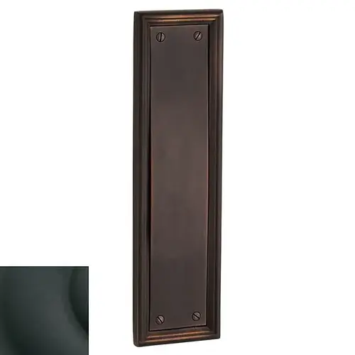 Push Plate 3-1/2" x 20" Nashville Satin Black Finish