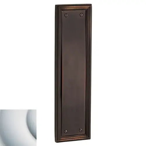 Nashville Push Plate, Satin Chrome Nashville Push Plate, Satin Chrome