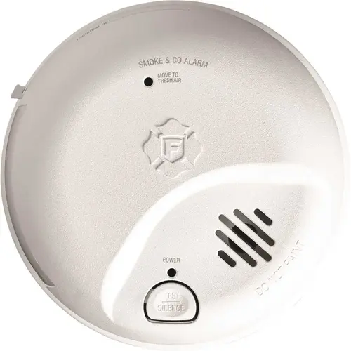 Interconnect Hardwire Smoke & Co Alarm With Battery