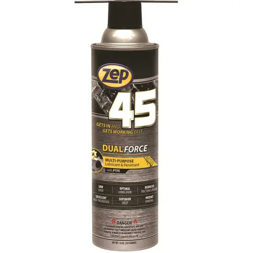 45 Dual Force Superior Dual-Action Penetrant & Lubricant Aerosol Amber - pack of 12