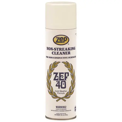 40 Non-Streaking Aerosol Cleaner For Non-Conductive Surfaces Clear - pack of 12 40 Non-Streaking Aerosol Cleaner For Non-Conductive Surfaces Clear - pack of 12