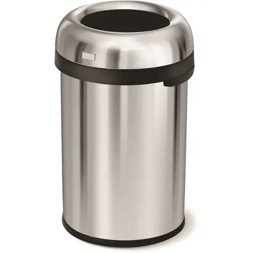 30.4 Gallon/115 Liter Bullet Open Top Trash Can With Lid 30.4 Gallon/115 Liter Bullet Open Top Trash Can With Lid