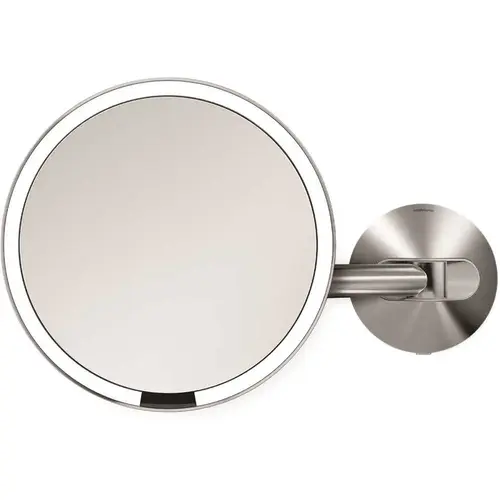 8" Wall Mount Hard-Wired Sensor Mirror Light Up Bathroom 5x 8" Wall Mount Hard-Wired Sensor Mirror Light Up Bathroom 5x