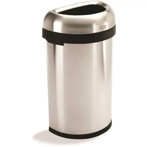 Open-Top 15.9 Gallon/60 Liter Stainless Steel Touchless Trash Can Open-Top 15.9 Gallon/60 Liter Stainless Steel Touchless Trash Can