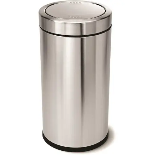 Swing Top 14.5 Gallon/55 Liter Stainless Steel Trash Can With Lid Swing Top 14.5 Gallon/55 Liter Stainless Steel Trash Can With Lid