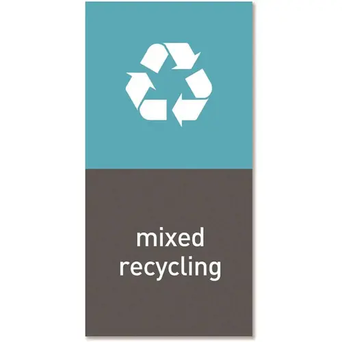 Recycling Magnetic Labels - Mix Recyling - 4" X 8"