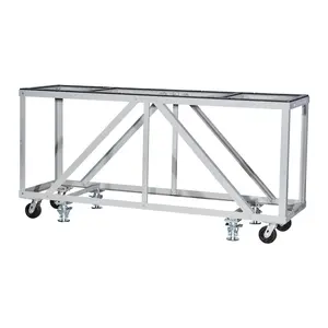Groves HDT84M Heavy Duty Fabrication Table Heavy Duty Powder Coated Mobile Type 250 lbs Weight
